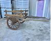 Picture of rustic wooden hand drawn cart - rustic style