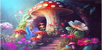 Picture of Backdrop Mushroom Fantasy  6m x 3m