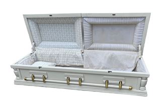 Picture of White Deluxe Coffin