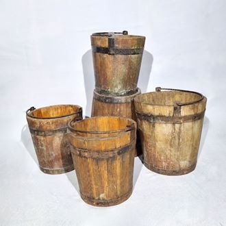 Picture of Vintage Wooden Buckets