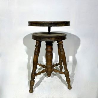 Picture of Wooden Swivel Stool
