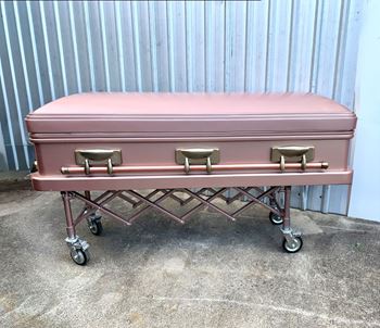 Picture of Coffin Deluxe on Trolley