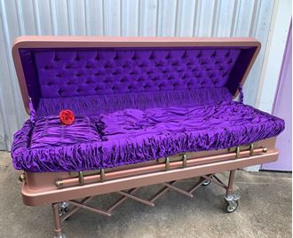 Picture of Real Pink Deluxe Coffin