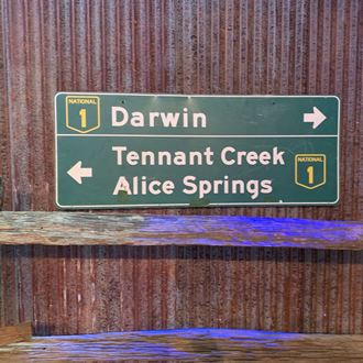 Picture of Sign Darwin Alice Springs 